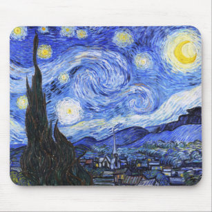 The Starry Night by Van Gogh Mouse Mat