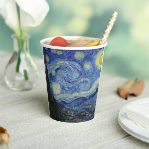 The Starry Night by Van Gogh Paper Cups