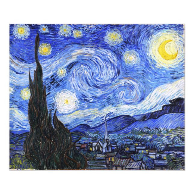 The Starry Night by Van Gogh Photo Print (Front)