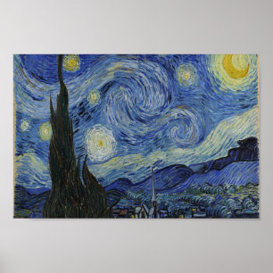 The Starry Night by Van Gogh Poster