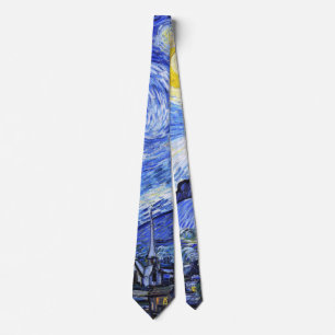 The Starry Night by Van Gogh Tie