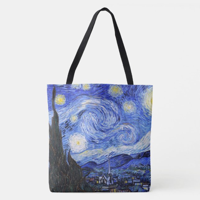 The Starry Night by Van Gogh Tote Bag (Front)