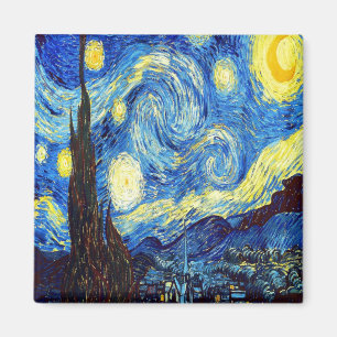 The Starry Night by Vincent van Gogh 1889 Magnet