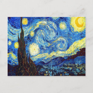 The Starry Night by Vincent van Gogh 1889 Postcard