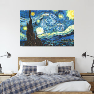 The Starry Night by Vincent Van Gogh Canvas Print