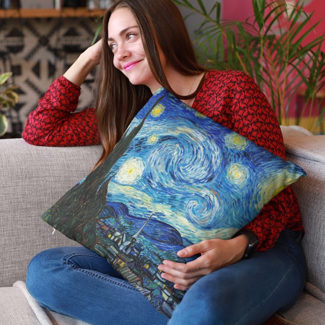 The Starry Night by Vincent Van Gogh  Cushion (Creator Uploaded)