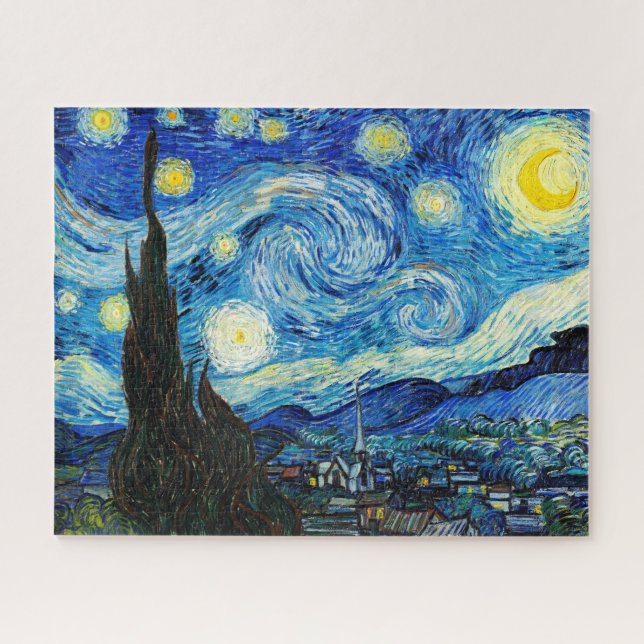 The Starry Night by Vincent Van Gogh  Jigsaw Puzzle (Horizontal)