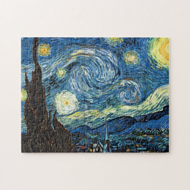 The Starry Night by Vincent Van Gogh Jigsaw Puzzle (Horizontal)