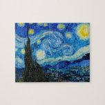 The Starry Night by Vincent Van Gogh  Jigsaw Puzzle<br><div class="desc">The Starry Night by Vincent Van Gogh</div>