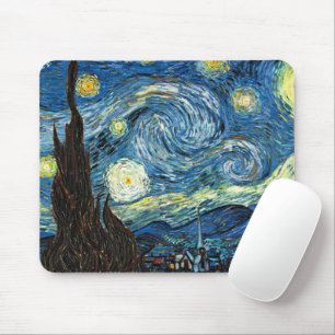 The Starry Night by Vincent Van Gogh Mouse Mat