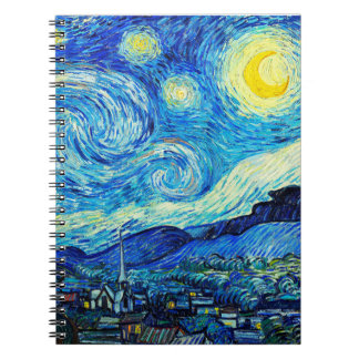 The Starry Night by Vincent Van Gogh Notebook