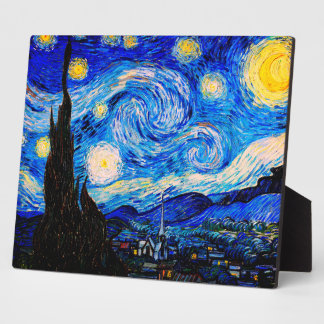 The Starry Night by Vincent Van Gogh Plaque