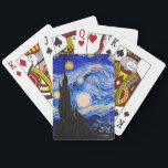 The Starry Night by Vincent Van Gogh Playing Cards<br><div class="desc">Vincent Van Gogh The Starry Night. This is an old masterpiece from the dutch master painter Vincent Van Gogh.This fine art landscape painting has beautiful,  vibrant,  saturated color. Vincent Van Gogh was a dutch post impressionist painter. This image is in the public domain</div>