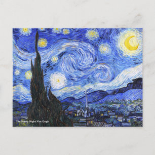 The Starry Night by Vincent Van Gogh Postcard