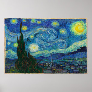 The Starry Night by Vincent van Gogh Poster
