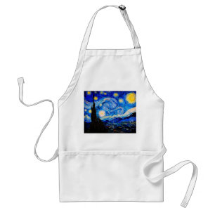 The Starry Night by Vincent Van Gogh Standard Apron