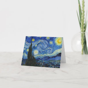 The Starry Night by Vincent van Gogh Thank You Card
