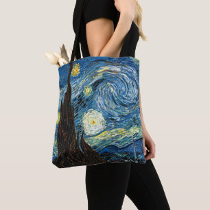 The Starry Night by Vincent Van Gogh Tote Bag