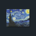 The Starry Night Canvas Print<br><div class="desc">The Starry Night by Vincent van Gogh Canvas The Starry Night is a painting by Dutch post-impressionist artist Vincent van Gogh. The painting depicts the view outside his sanitorium room window at night, although it was painted from memory during the day. The centre part shows the village of Saint-Rémy under...</div>