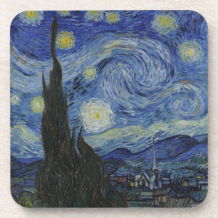 The Starry Night, oil painting, Vincent Van Gogh Coaster