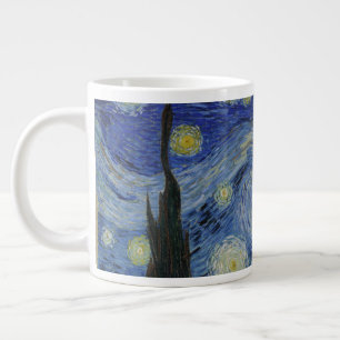 The Starry Night, oil painting, Vincent Van Gogh Large Coffee Mug