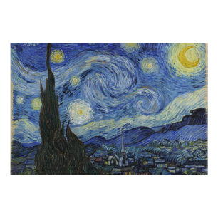 The Starry Night, oil painting, Vincent Van Gogh Photo Print
