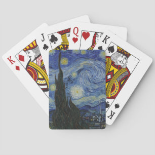The Starry Night, oil painting, Vincent Van Gogh Playing Cards