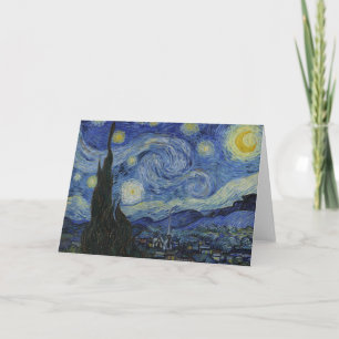 The Starry Night, oil painting, Vincent Van Gogh Thank You Card