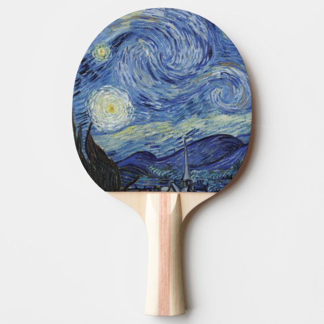The Starry Night Ping Pong Paddle (Front)