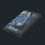 The Starry Night Tri-fold Wallet<br><div class="desc">The Starry Night is a painting by Dutch post-impressionist artist Vincent van Gogh. The painting depicts the view outside his sanitorium room window at night, although it was painted from memory during the day. The centre part shows the village of Saint-Rémy under a swirling sky, in a view from the...</div>