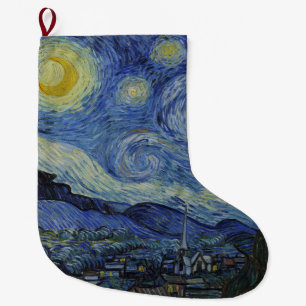 The Starry Night (Vincent van Gogh) (Famous Art) Large Christmas Stocking
