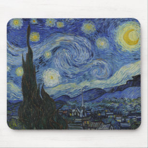 The Starry Night (Vincent van Gogh) (Famous Art) Mouse Mat