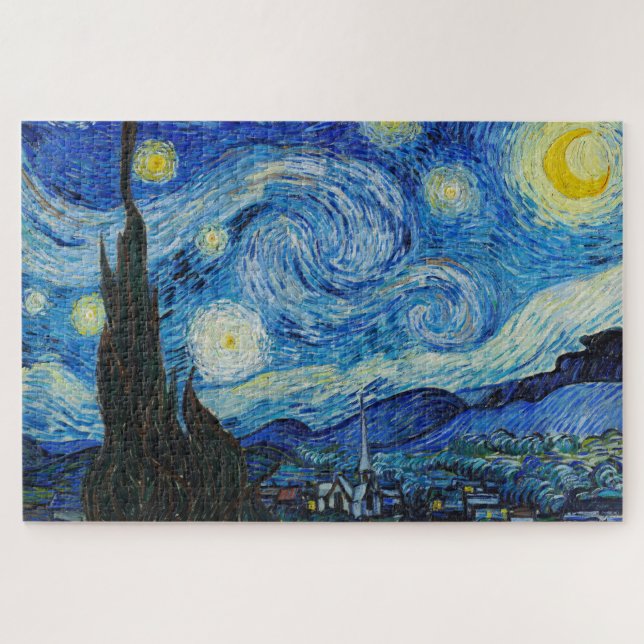 The Starry Night - Vincent Van Gogh Jigsaw Puzzle (Horizontal)