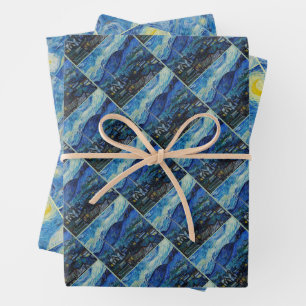 The Starry Night - Vincent Van Gogh Wrapping Paper Sheet