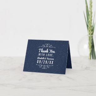The Starry Night Wedding Collection -  Thank You Card