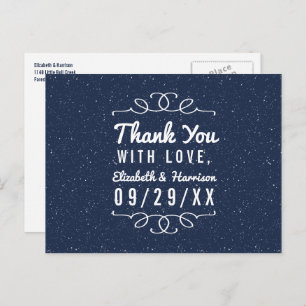 The Starry Night Wedding Collection - Thank You Postcard