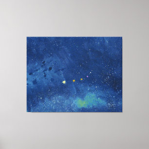 The starry sky  canvas print