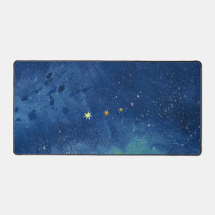 The starry sky Desk Mat