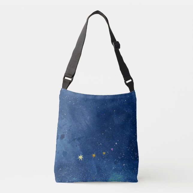  The starry sky illustration  Crossbody Bag (Front)