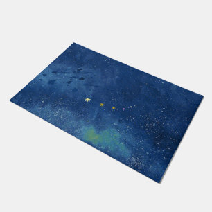  The starry sky illustration   Doormat