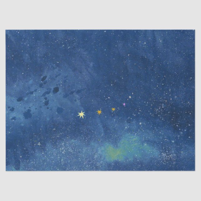  The starry sky  illustration  Tissue Paper (Front)