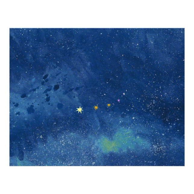 The starry sky   photo print (Front)