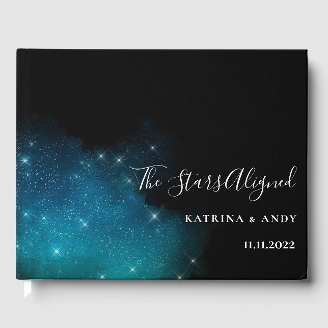 The Stars Aligned Wedding Guestbook (Front)