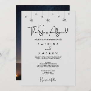 The Stars Aligned Wedding Invitation 