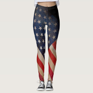 The Stars And Stripes Grunge style Leggings
