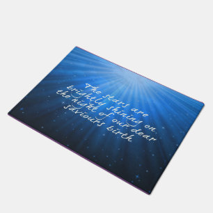 The Stars Shining Bright On The Dear Saviours Birt Doormat