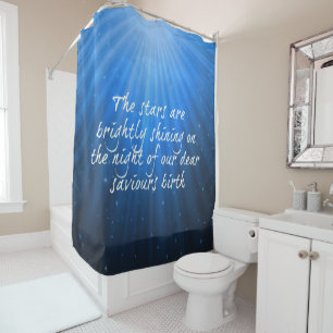 The Stars Shining Bright On The Dear Saviours Birt Shower Curtain