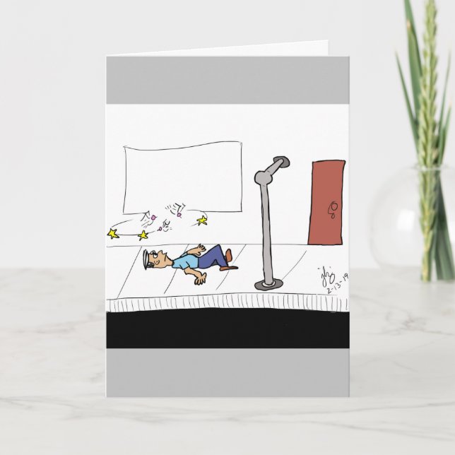 The Start of a Bad Joke greeting card (Front)