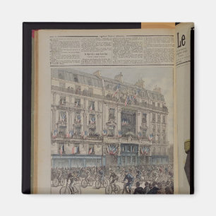 The start of the Paris-Brest bicycle race Magnet