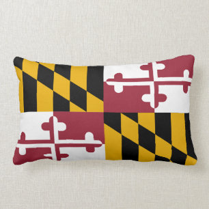 The State Flag of Maryland Lumbar Cushion